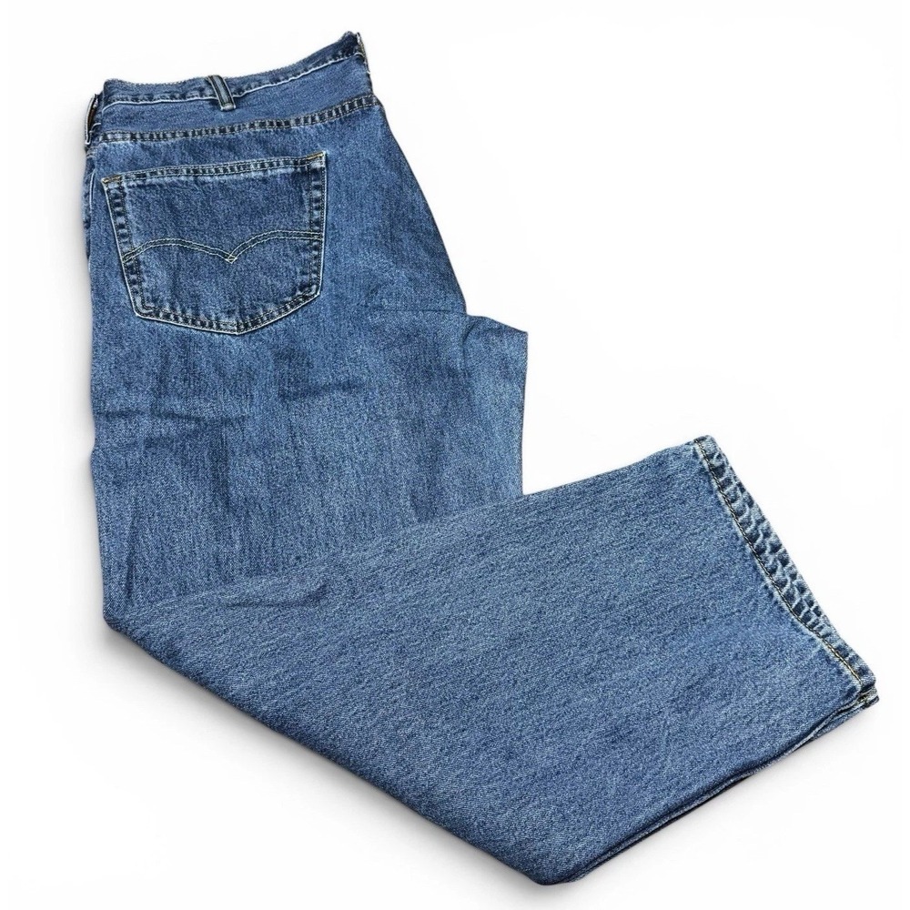 Levi's 550 Relaxed Fit Jeans Men's 44x29 Blue Denim Straight Leg Cotton